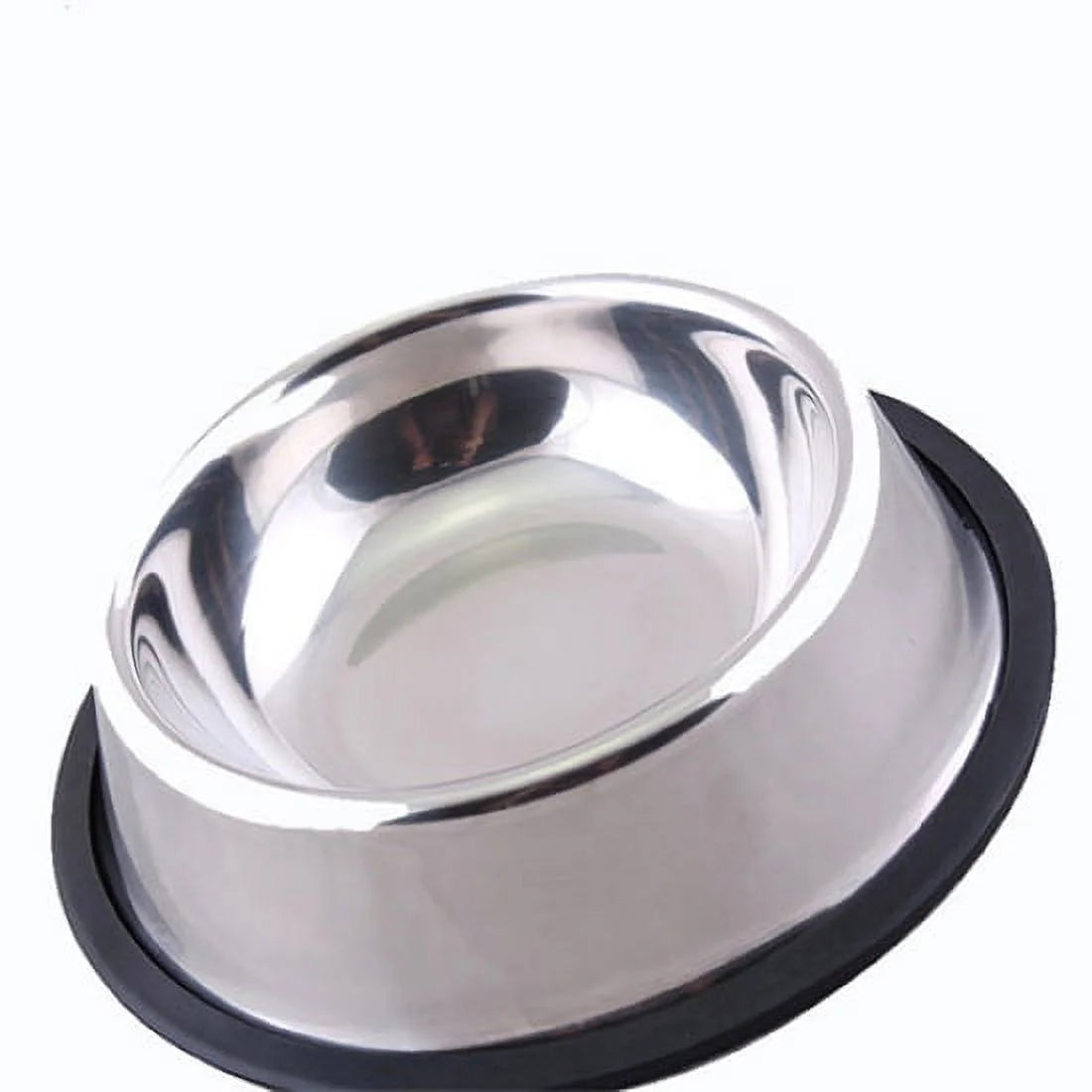 2Pack Stainless Steel Dog Bowls with Rubber Bottom, Non Skid Non Spill Pets Feeder Bowls, Pets Feeder Bowl and Water Bowl for Small/Medium/Large Dogs and Cats