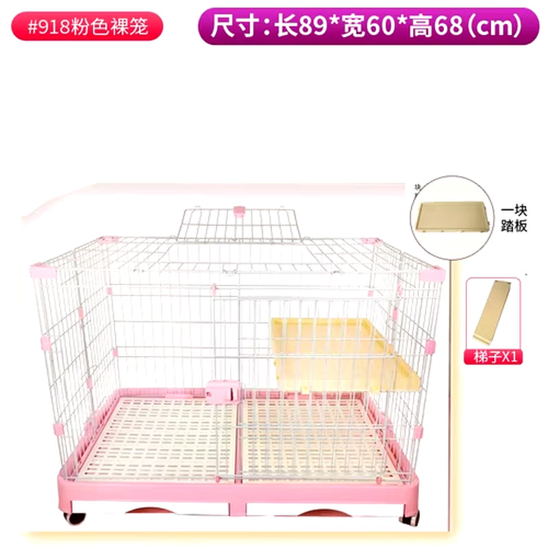 Rabbit Cage Automatic Dung Cleaning Rabbit Cage Household Extra Large Rabbit Cage Rabbit Villa Nest Rabbit House Pet Cage