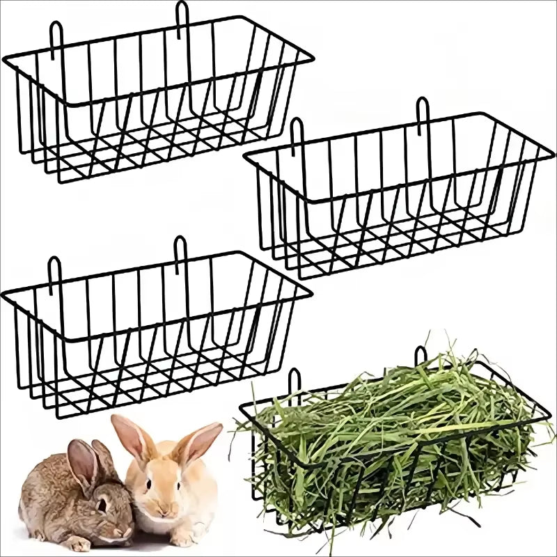 Rabbit Food Basket Grass Rack Rabbit Grass Frame Hay Feeder Rabbit Spring Grass Frame Grass Hay Bowl Rack Pet Food Container