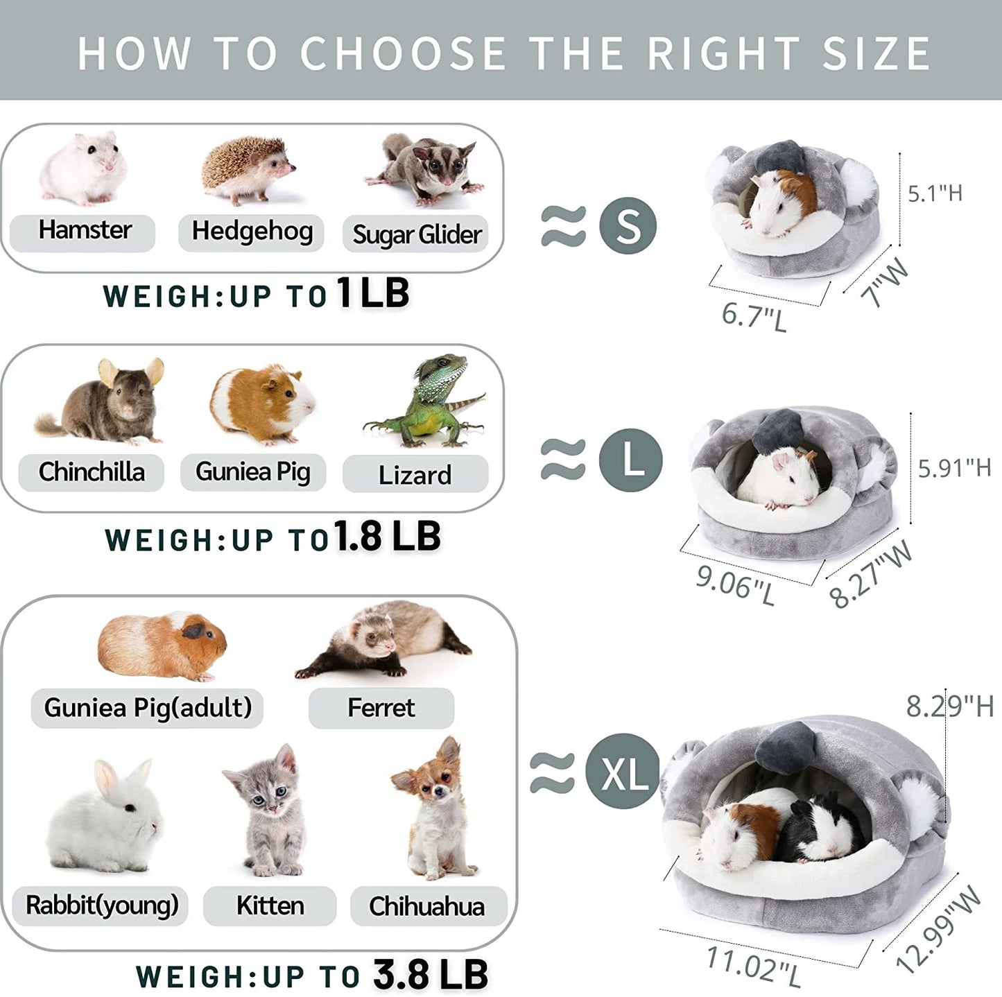 Hamster Guinea Pig Supplies Bed Accessories House Hedgehog Cage Supplies Chinchilla Ferret Rat Gerbil