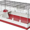 Deluxe Rabbit & Guinea Pig Cage, X-Large, White & Red