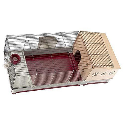 Krolik Rabbit Cage | Extra-Large Rabbit Cage W/Wood Rabbit Cage W/ Wood Hutch