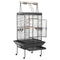 68.5'' H Metal Rolling Bird Cage Parrot Cage,Black