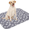 2 Pack Non-Slip Dog Pee Mat Crate Pad for Pets Dogs Cats Washable Reusable Dog Pads and Dog Training Pad with Soft Cotton Blend, Leak Proof, Super Absorbency - Gray - L