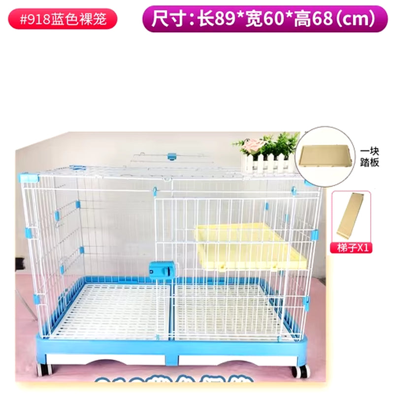 Rabbit Cage Automatic Dung Cleaning Rabbit Cage Household Extra Large Rabbit Cage Rabbit Villa Nest Rabbit House Pet Cage