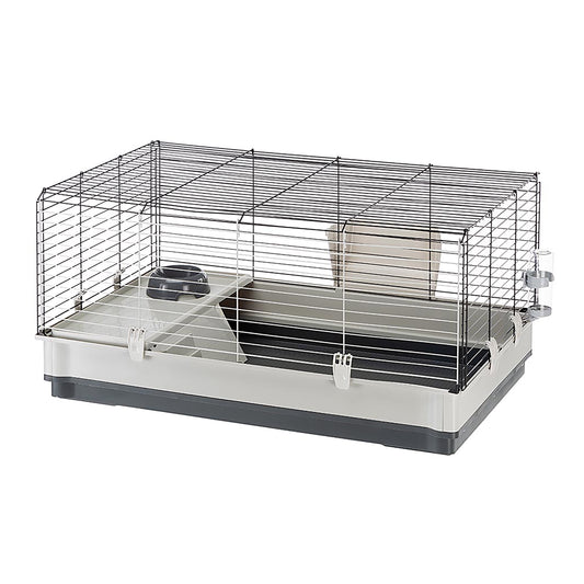 Krolik Rabbit Cage | 39.4L X 23.6W X 19.7H Inches | Gray & Black