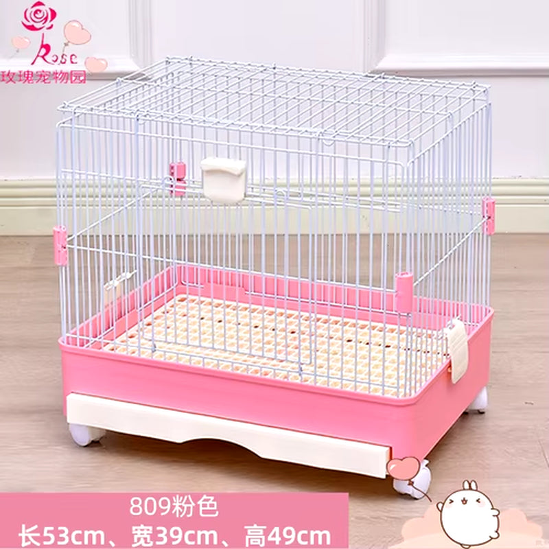 Rabbit Cage Automatic Dung Cleaning Rabbit Cage Household Extra Large Rabbit Cage Rabbit Villa Nest Rabbit House Pet Cage