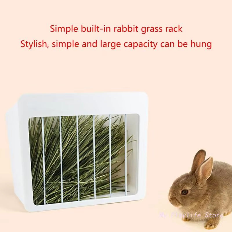 Hanging Hay Feeder for Guinea Pigs Bunny Hay Feeding Rack Small Animal Feeder Sack Rabbit Food Dispensers Large