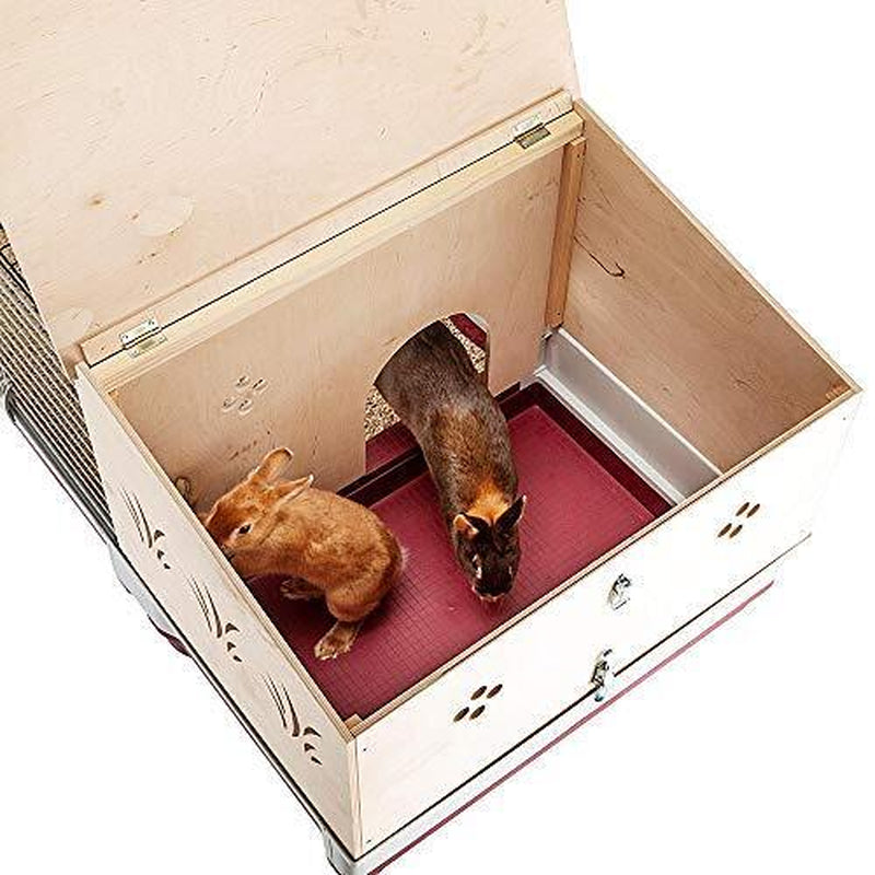 Krolik Rabbit Cage | Extra-Large Rabbit Cage W/Wood Rabbit Cage W/ Wood Hutch