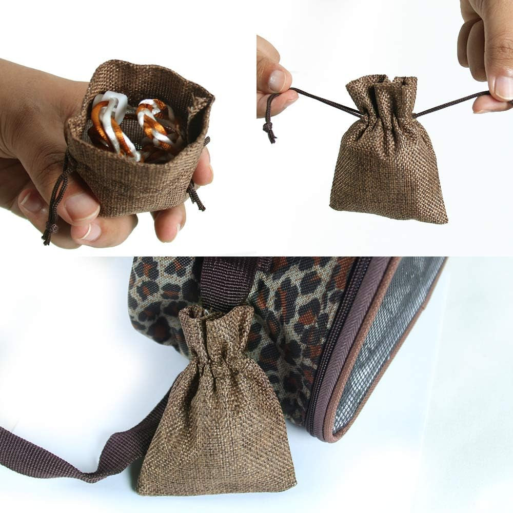 Hamster Guinea Pig Bag Carrier Accessories Small Animals Hedgehog Squirrel Chinchilla Sugar Glider Outdoor Travel Bag Zipper Portable Breathable Outgoing Bags