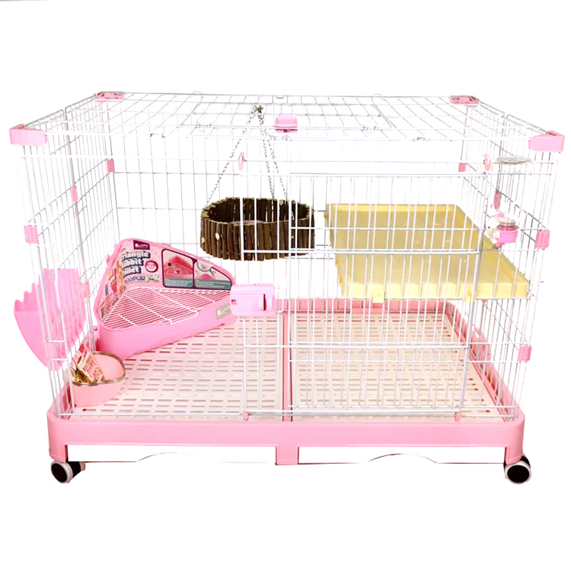 Rabbit Cage Automatic Dung Cleaning Rabbit Cage Household Extra Large Rabbit Cage Rabbit Villa Nest Rabbit House Pet Cage