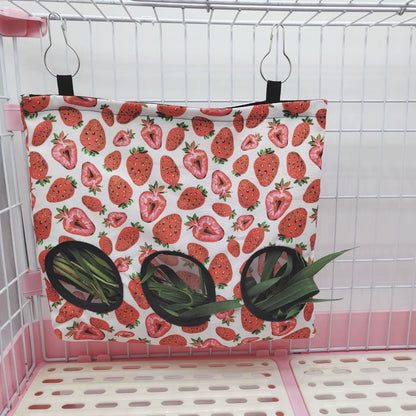 Rabbit Hay Bag Hay Dispenser for Guinea Pig Chinchilla Food House for Hay Guinea Pigs Feeder Hay Bag for Rabbits Pet Products