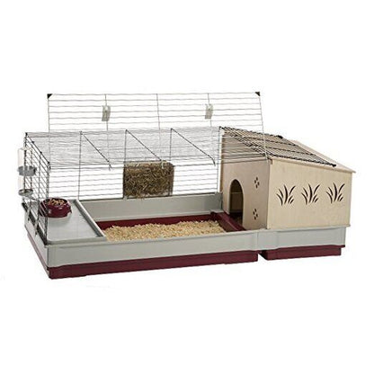 Krolik Rabbit Cage | Extra-Large Rabbit Cage W/Wood Rabbit Cage W/ Wood Hutch