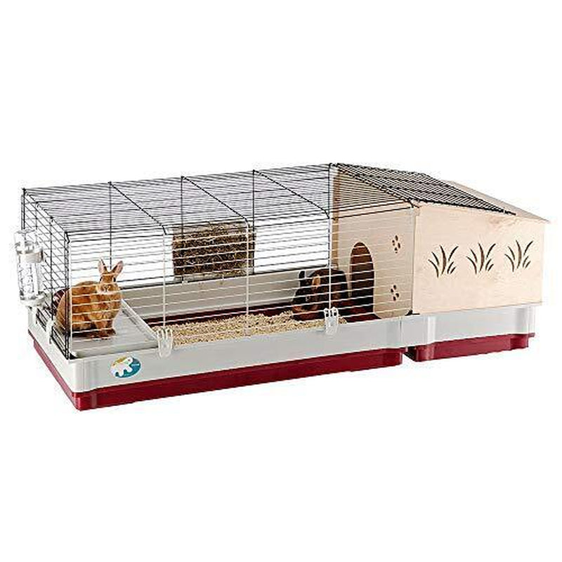 Krolik Rabbit Cage | Extra-Large Rabbit Cage W/Wood Rabbit Cage W/ Wood Hutch