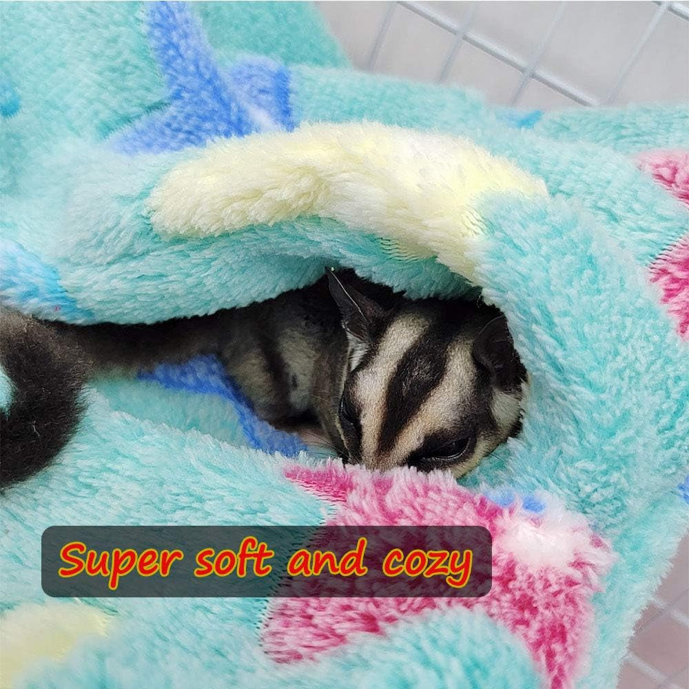 Envelope Shape Small Pet Hanging Nap Sack Sleep Bag Bed, Sugar Glider Cage Hammock, Guinea Pig Cage Accessories Bedding for Critter